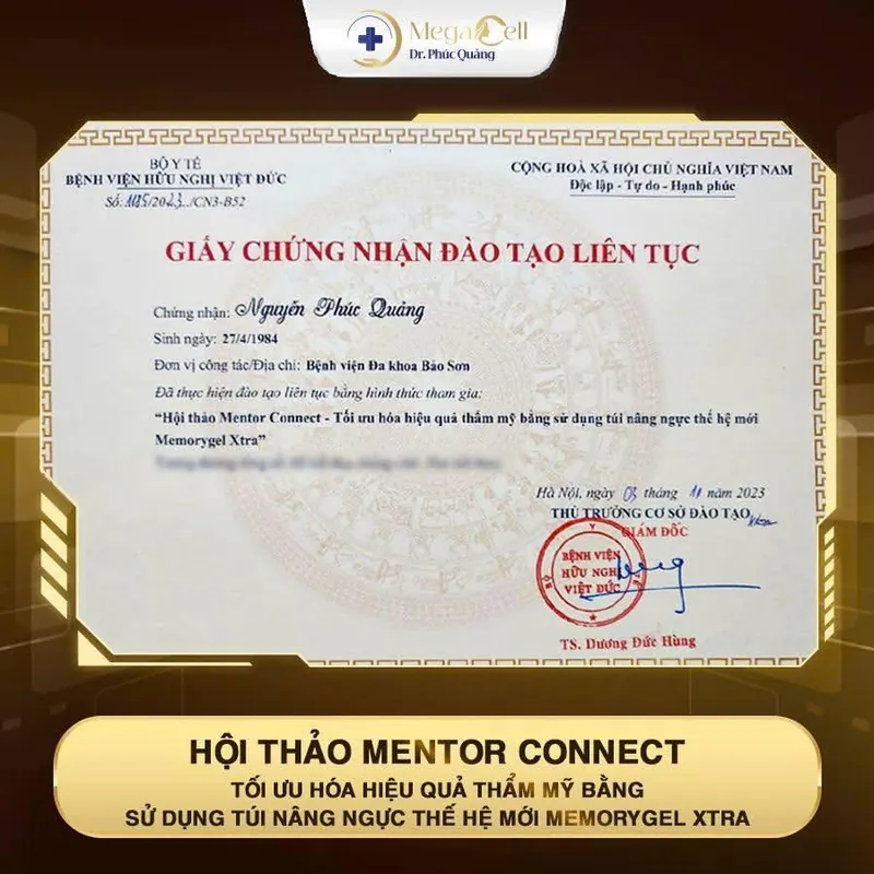 Chứng nhận Hội thảo Mentor Connect