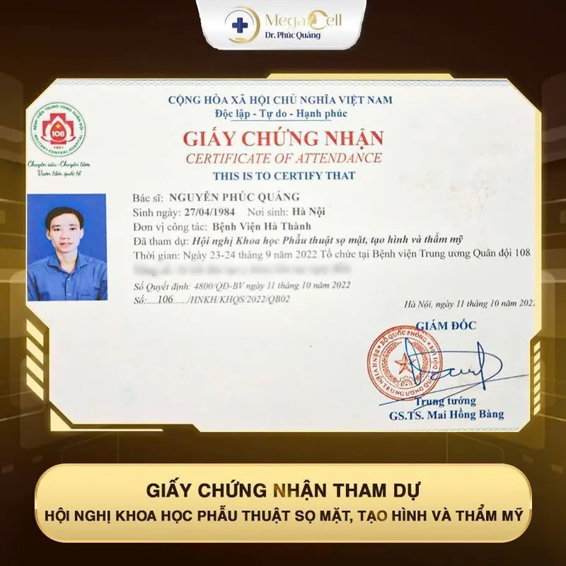 Giấy chứng nhận tham dự hội nghị