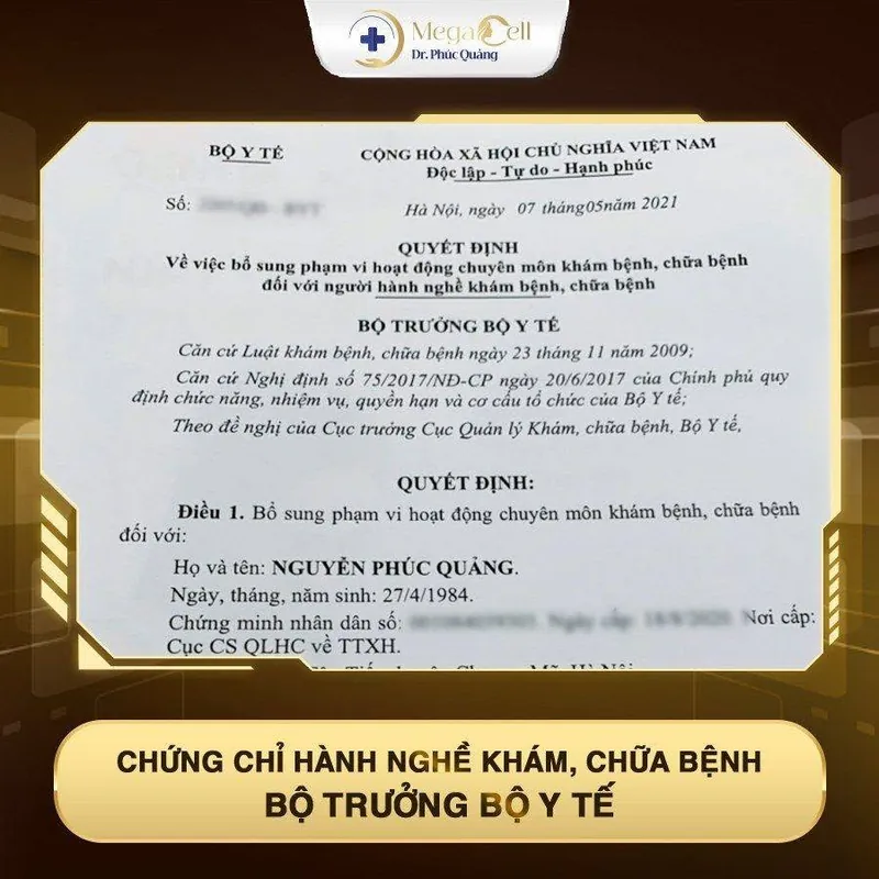 Chứng chỉ hành nghề